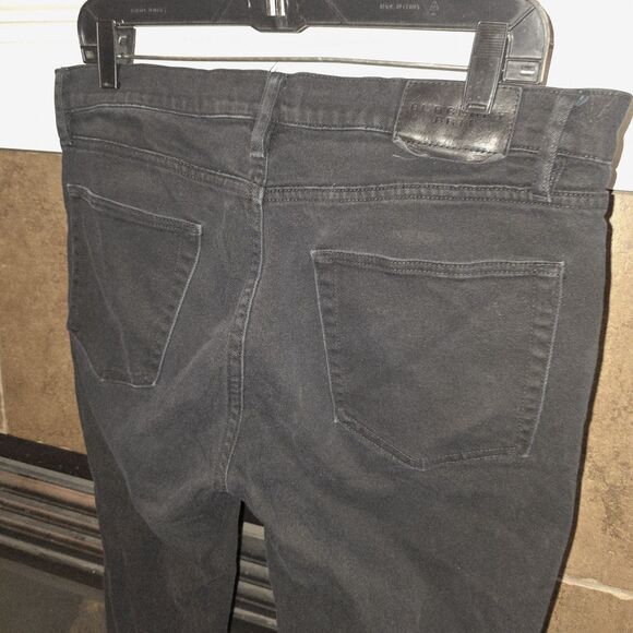 BURBERRY BRIT 34x32 SLIM Charcoal Black Denim Logo Casual Work School Jeans - Picture 3 of 10